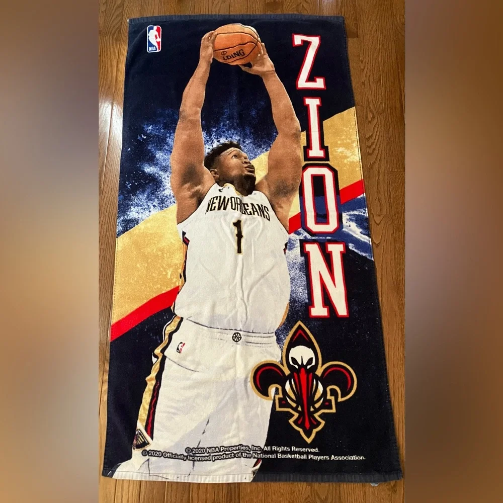 NBA New Orleans Pelicans Zion Williamson beach towel